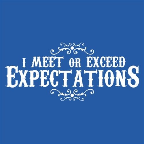 I Meet Or Exceed Expectations T-Shirt product image 3