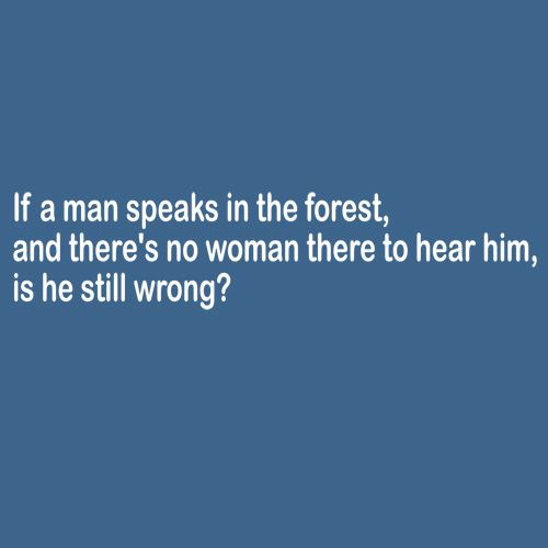 If A Man Speaks In The Forest And There's No Woman To Hear product image 3