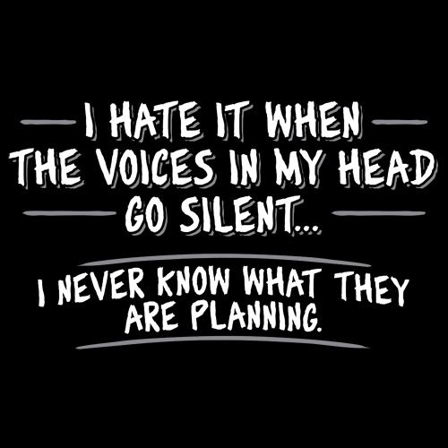 I Hate It When The Voices Go Silent T-Shirt product image 2