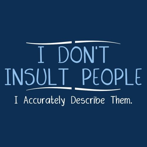 I Don't Insult People. I Accurately Describe Them T-Shirt product image 3