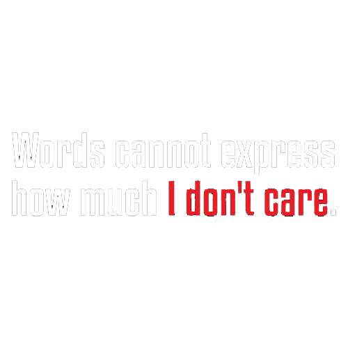 Words Cannot Express How Much I Don't Care T-Shirt product image 2