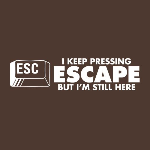 I Keep Pressing Escape But I'm Still Here T-Shirt product image 2