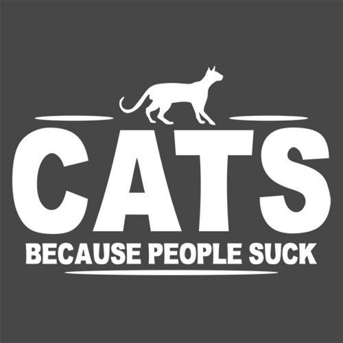 CATS - Because People Suck T-Shirt product image 2