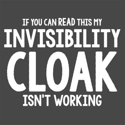 If You Can Read This My Invisibility Cloak Isn't Working product image 2