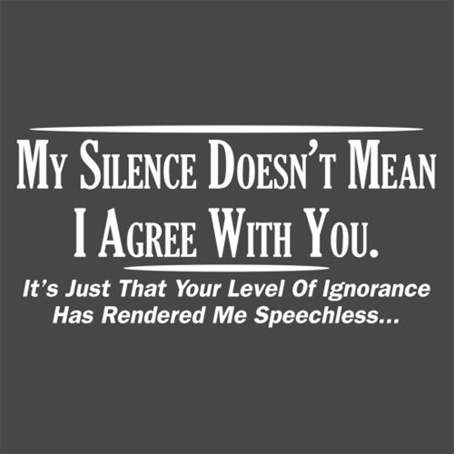 My Silence Doesn't Mean I Agree With You. It's Just That product image 3