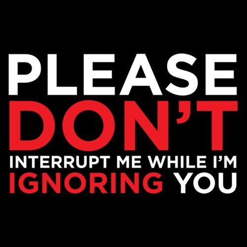 Please Don't Interrupt Me While I'm Ignoring You T-Shirt product image 3