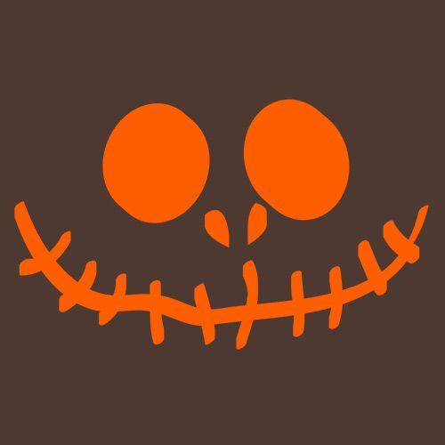 Stitched Pumpkin Emoticon T-Shirt product image 3