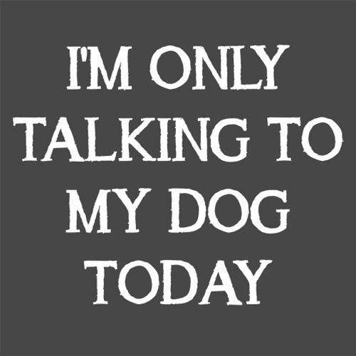 I'm Only Talking To My Dog Today T-Shirt product image 3