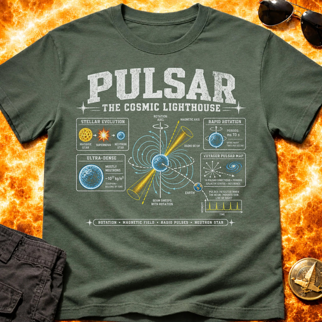 Pulsar Infographic T-Shirt product image 6