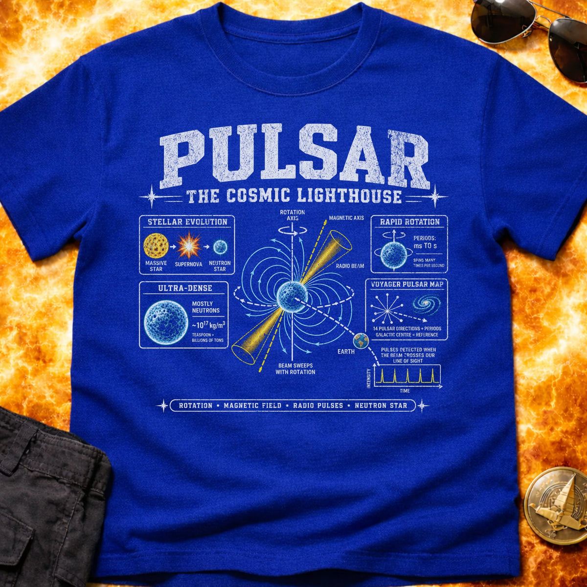 Pulsar Infographic T-Shirt product image 5