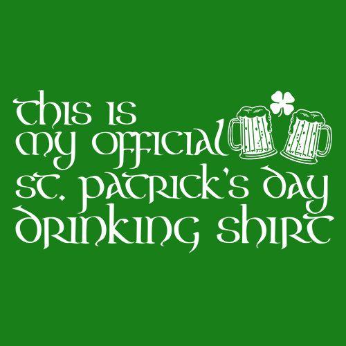 This Is My Official St. Patrick's Day Drinking Shirt. product image 3