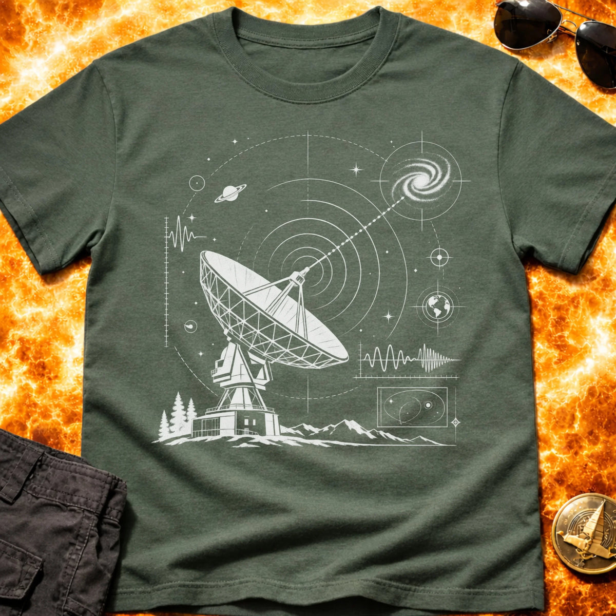 Radio Telescope Signals T-Shirt product image 6