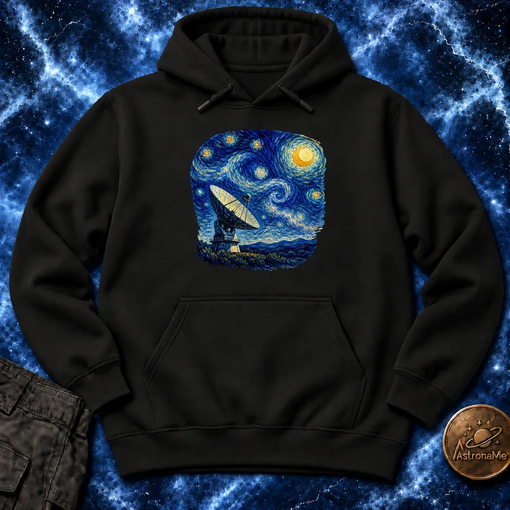 Radio Telescope Under A Living Sky Hoodie product image 1