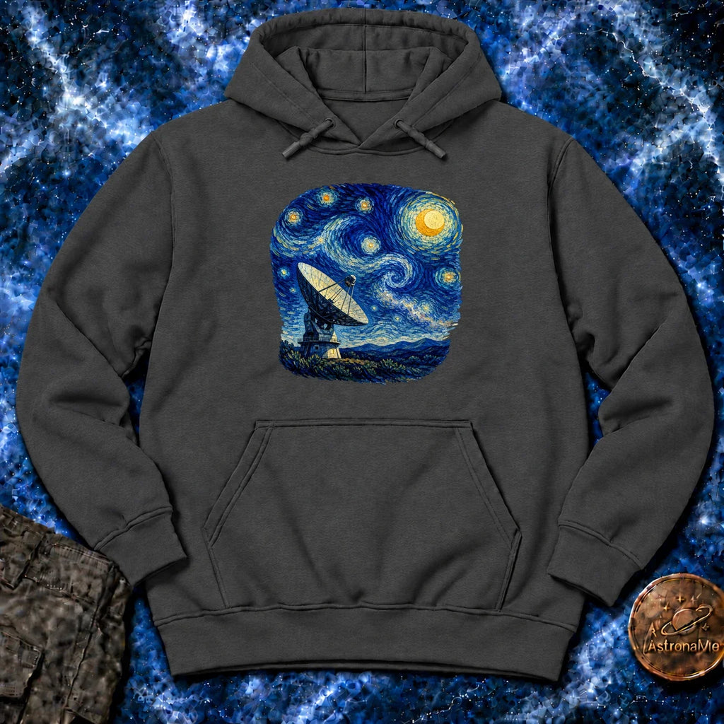 Radio Telescope Under A Living Sky Hoodie product image 2