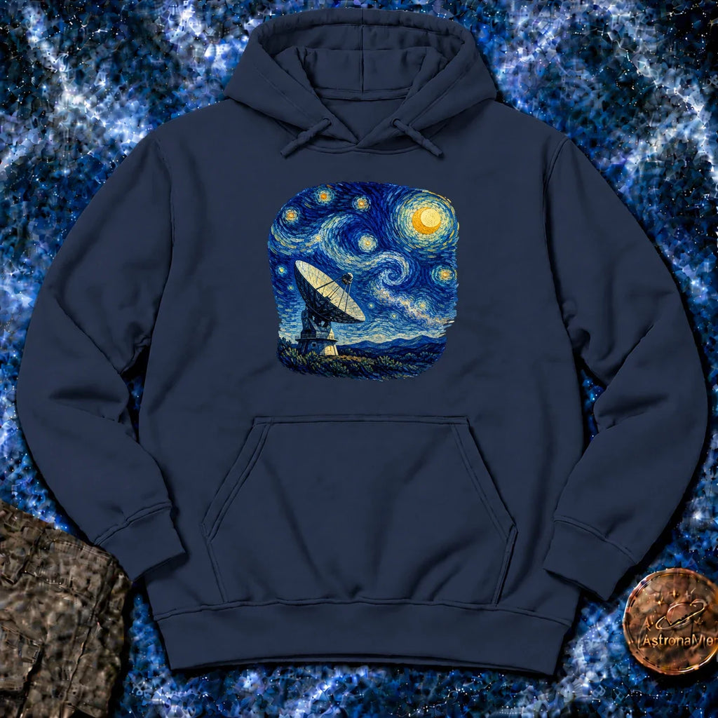 Radio Telescope Under A Living Sky Hoodie product image 3