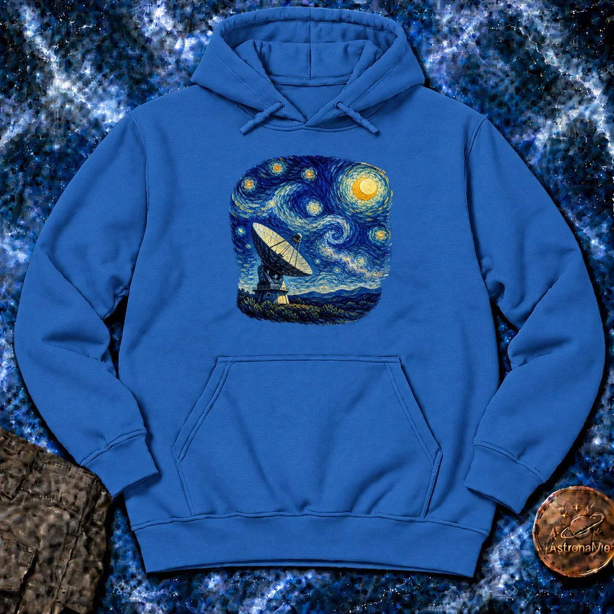 Radio Telescope Under A Living Sky Hoodie product image 5