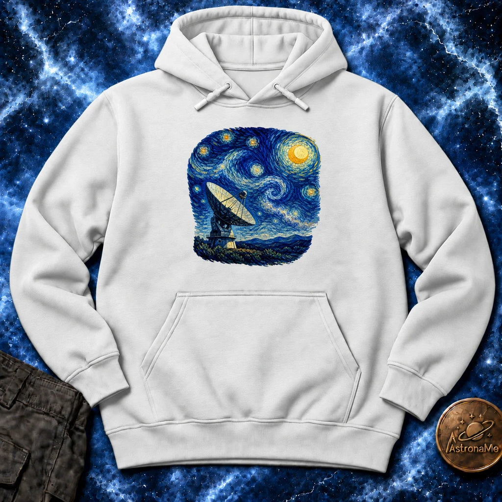 Radio Telescope Under A Living Sky Hoodie product image 4