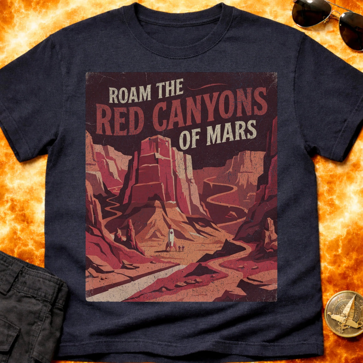 Red Canyons of Mars T-Shirt