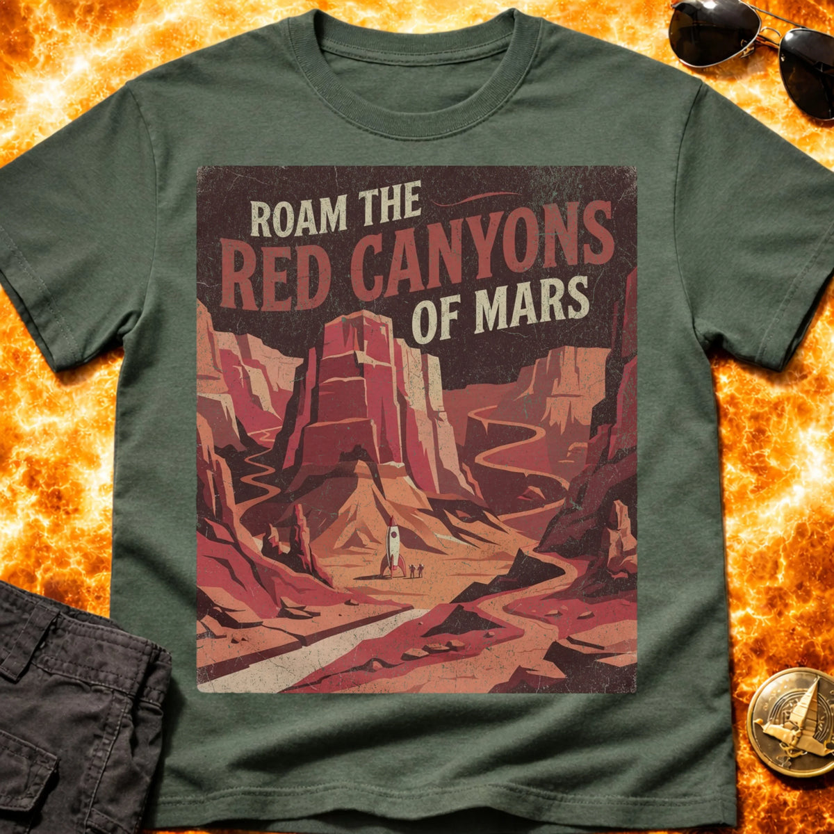 Red Canyons of Mars T-Shirt