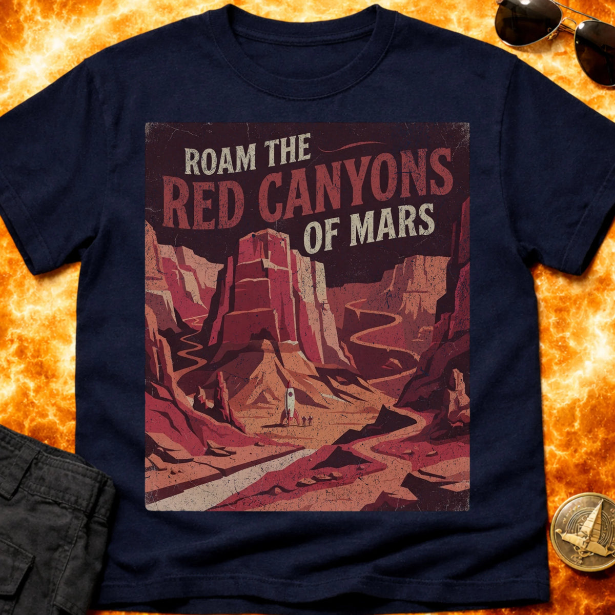 Red Canyons of Mars T-Shirt