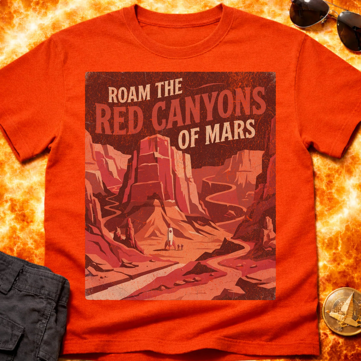 Red Canyons of Mars T-Shirt