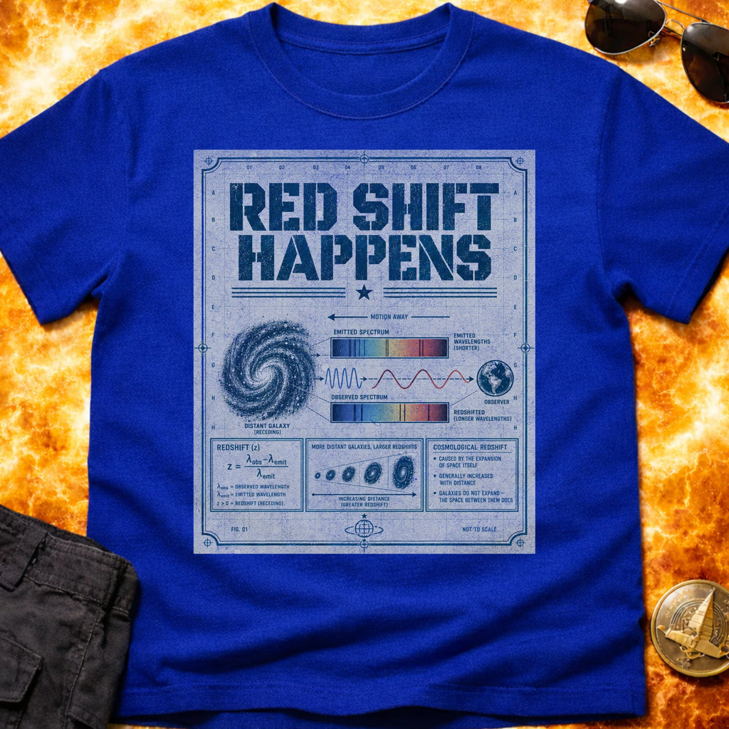 Red Shift Happens Schematic T-Shirt product image 5