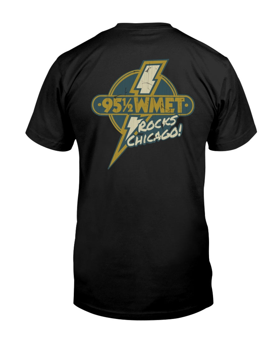 "Vintage WMET Rocks Chicago 1976" Premium T-Shirt product image 5