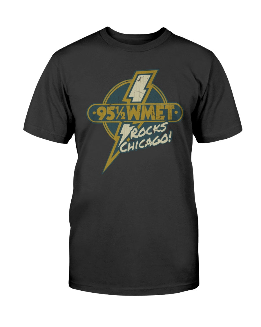 "Vintage WMET Rocks Chicago 1976" Premium T-Shirt product image 1