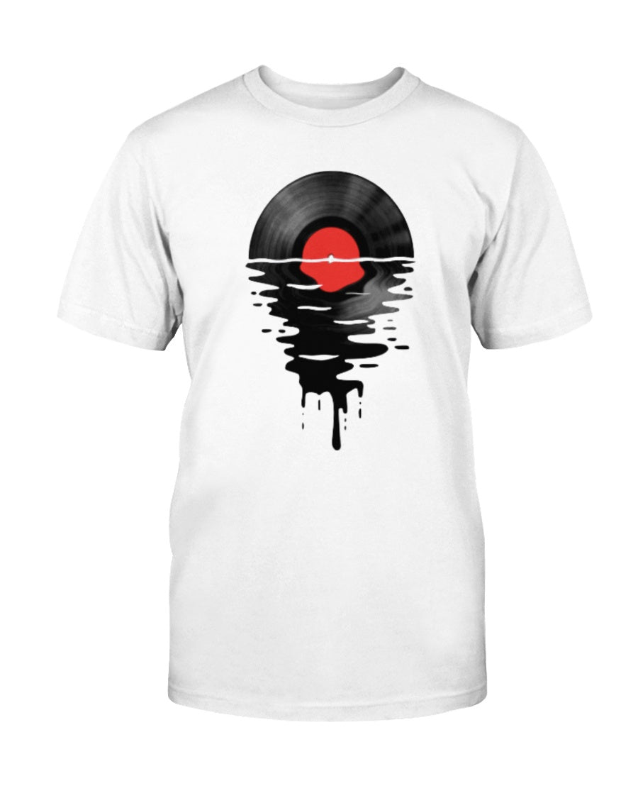"Vinyl LP Music Record Sunset Red" Premium T-Shirt product image 1