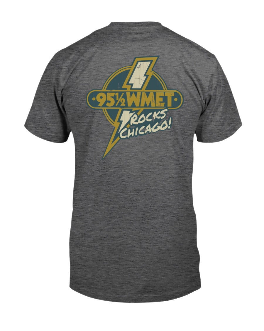 "Vintage WMET Rocks Chicago 1976" Premium T-Shirt product image 7