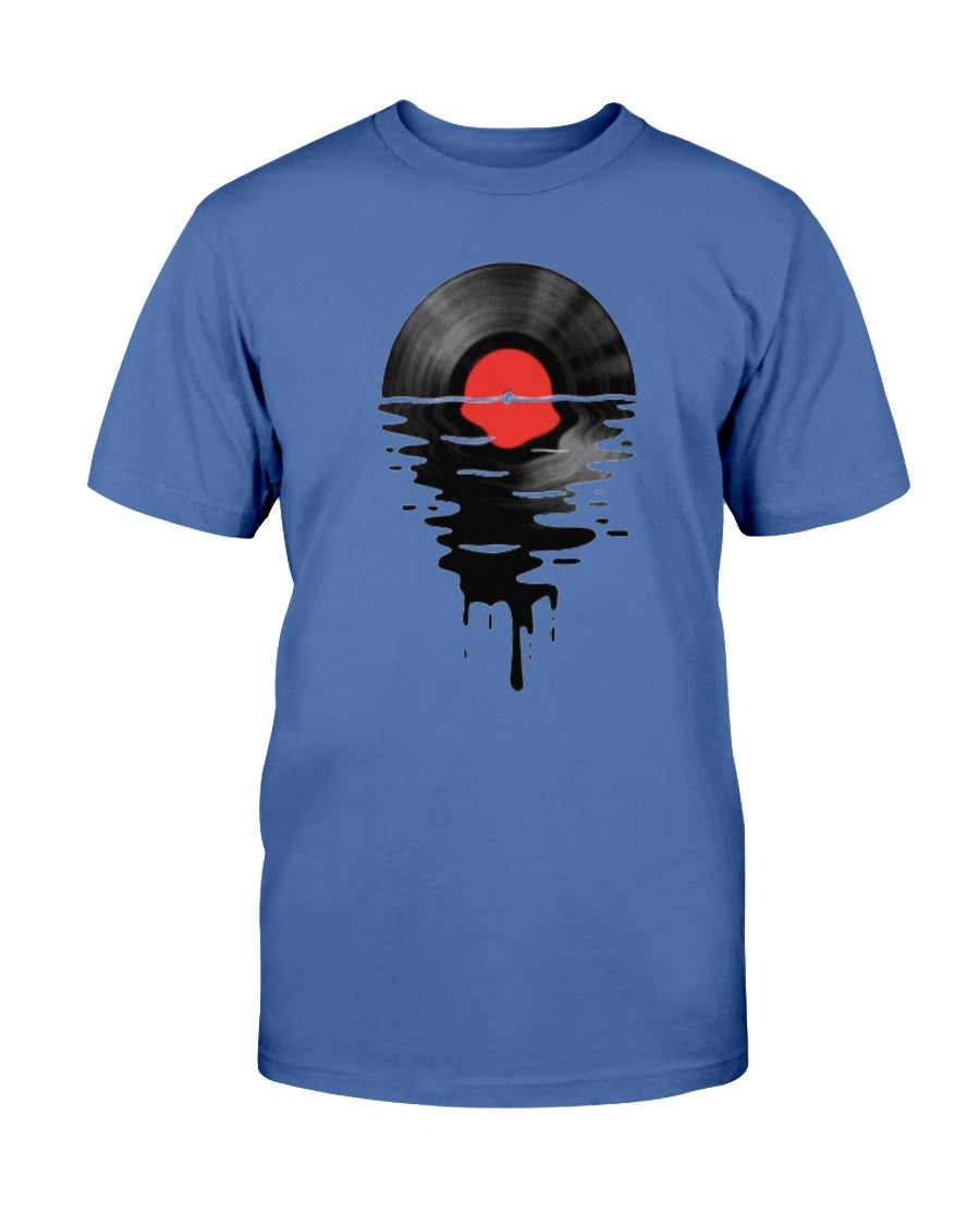 "Vinyl LP Music Record Sunset Red" Premium T-Shirt product image 3