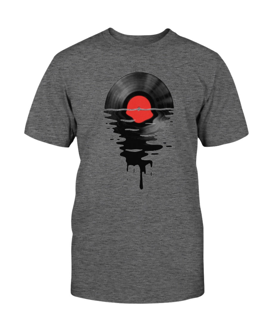 "Vinyl LP Music Record Sunset Red" Premium T-Shirt product image 2