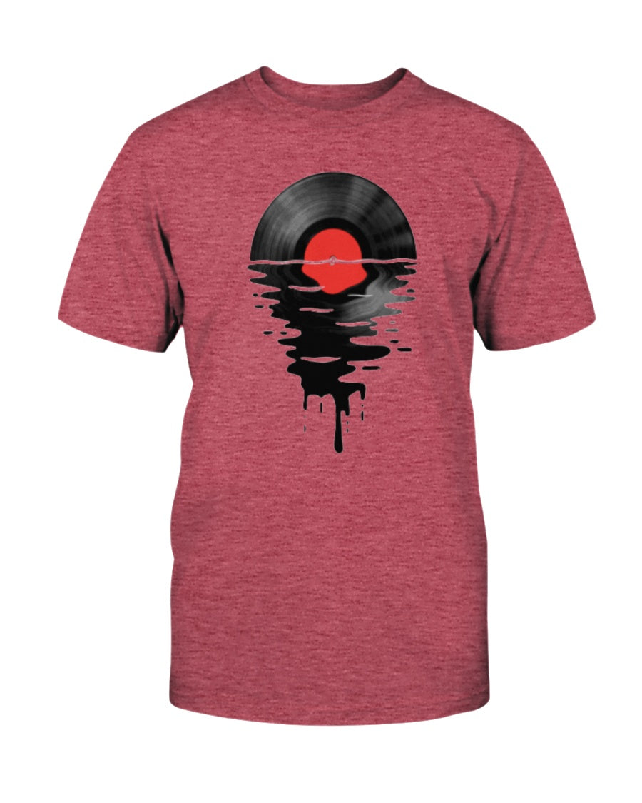 "Vinyl LP Music Record Sunset Red" Premium T-Shirt product image 4
