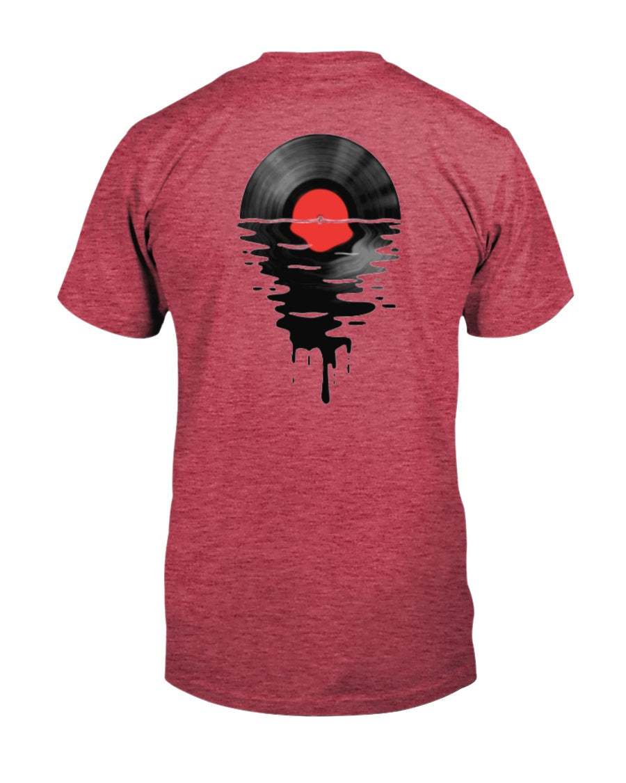 "Vinyl LP Music Record Sunset Red" Premium T-Shirt product image 8