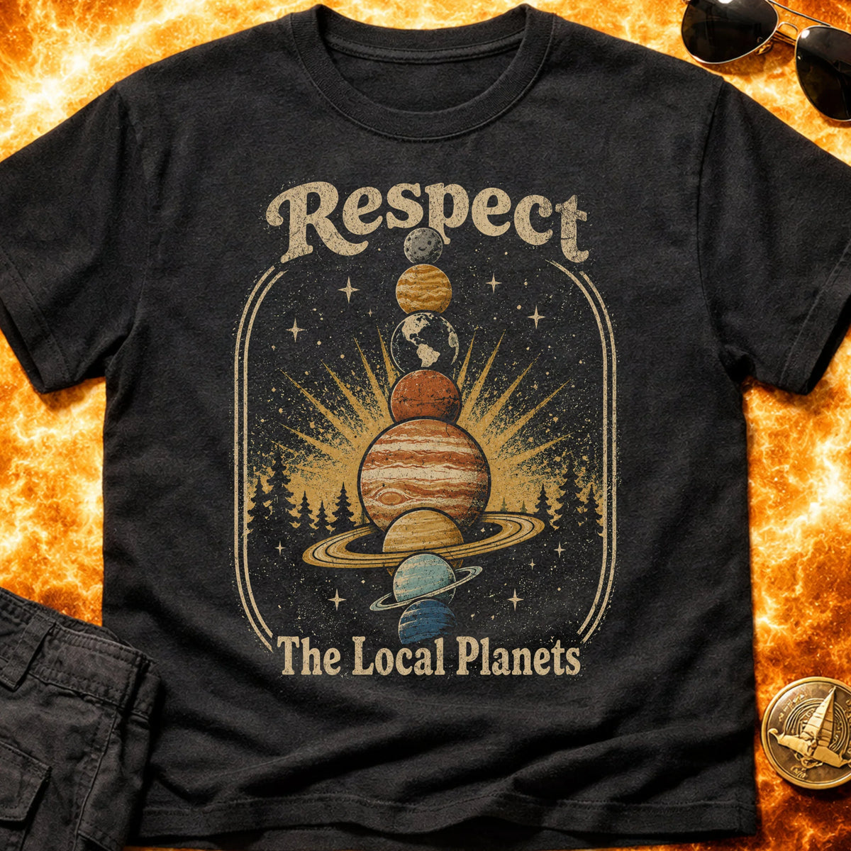 Respect The Local Planets T-Shirt product image 4