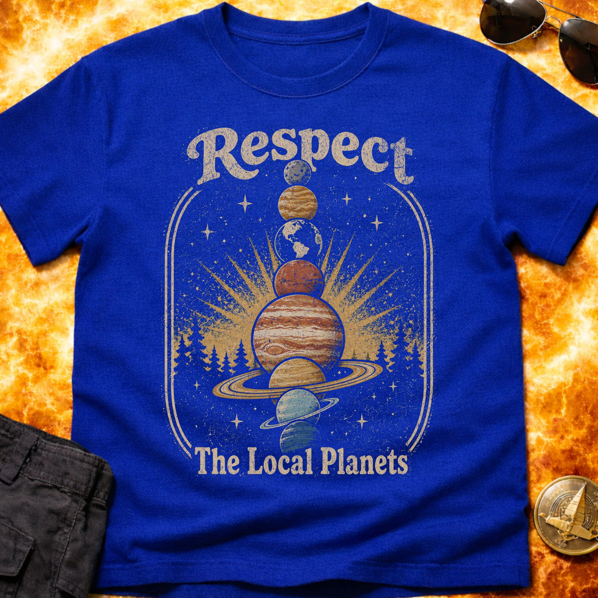 Respect The Local Planets T-Shirt product image 3