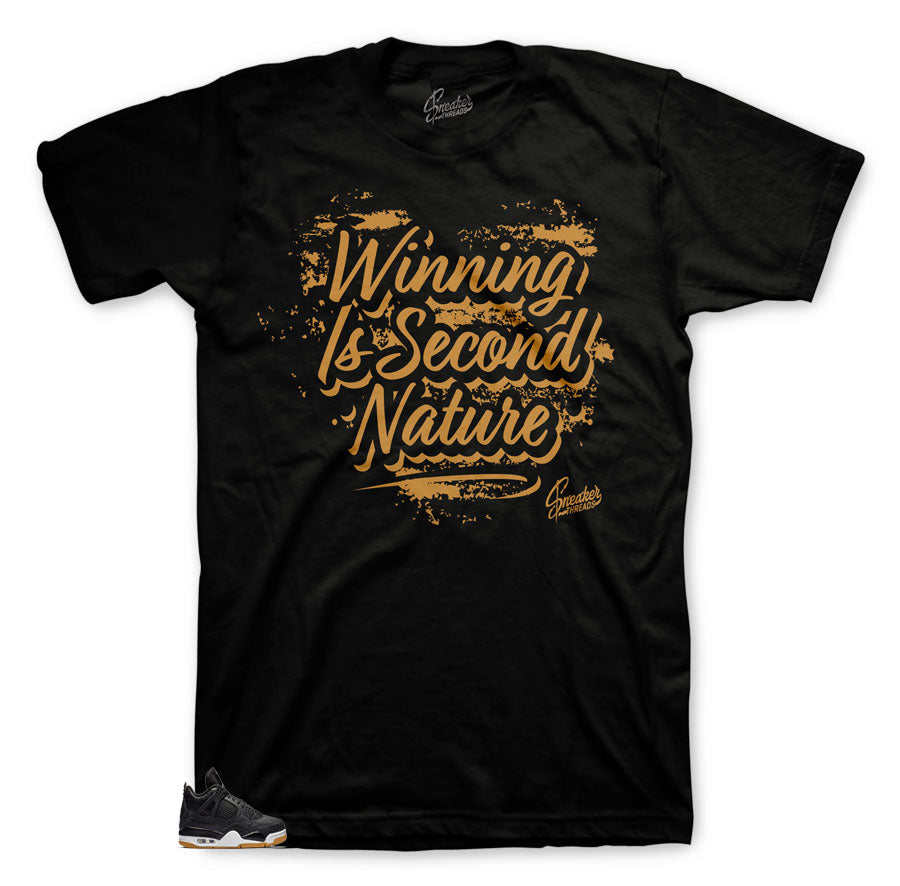 Retro 4 Black Gum Second Nature Shirt