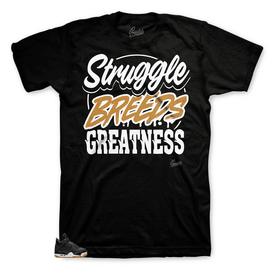 Retro 4 Black Gum Struggle Breeds Shirt