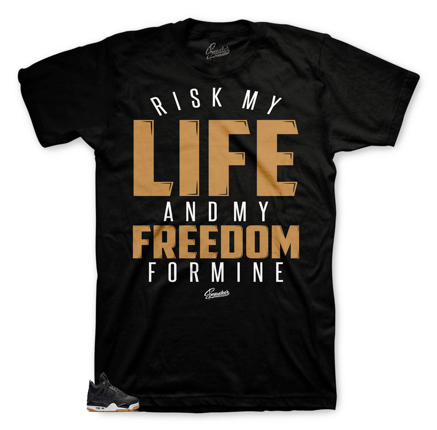 Retro 4 Black Gum My Life Shirt
