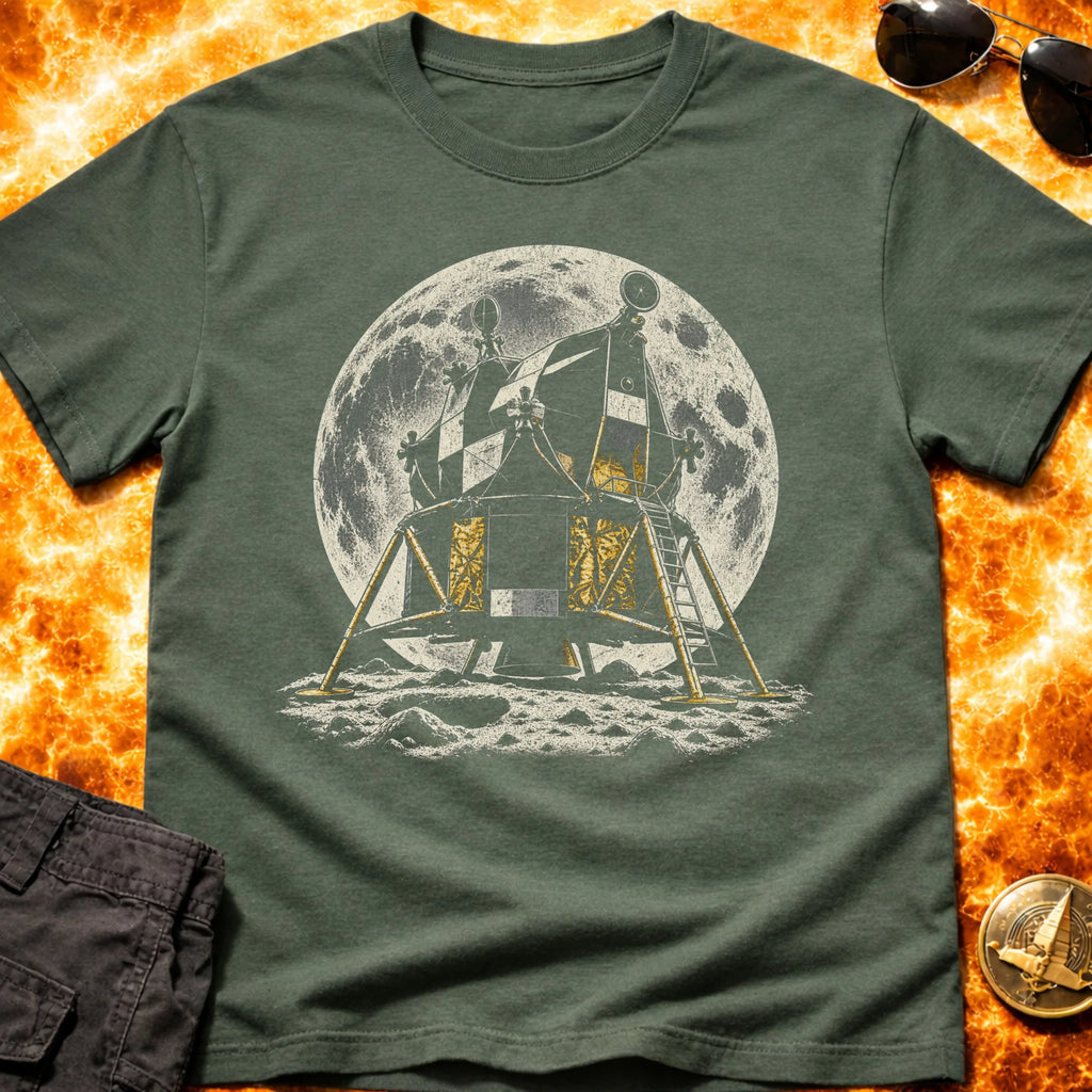 Retro Lander Moon T-Shirt product image 2