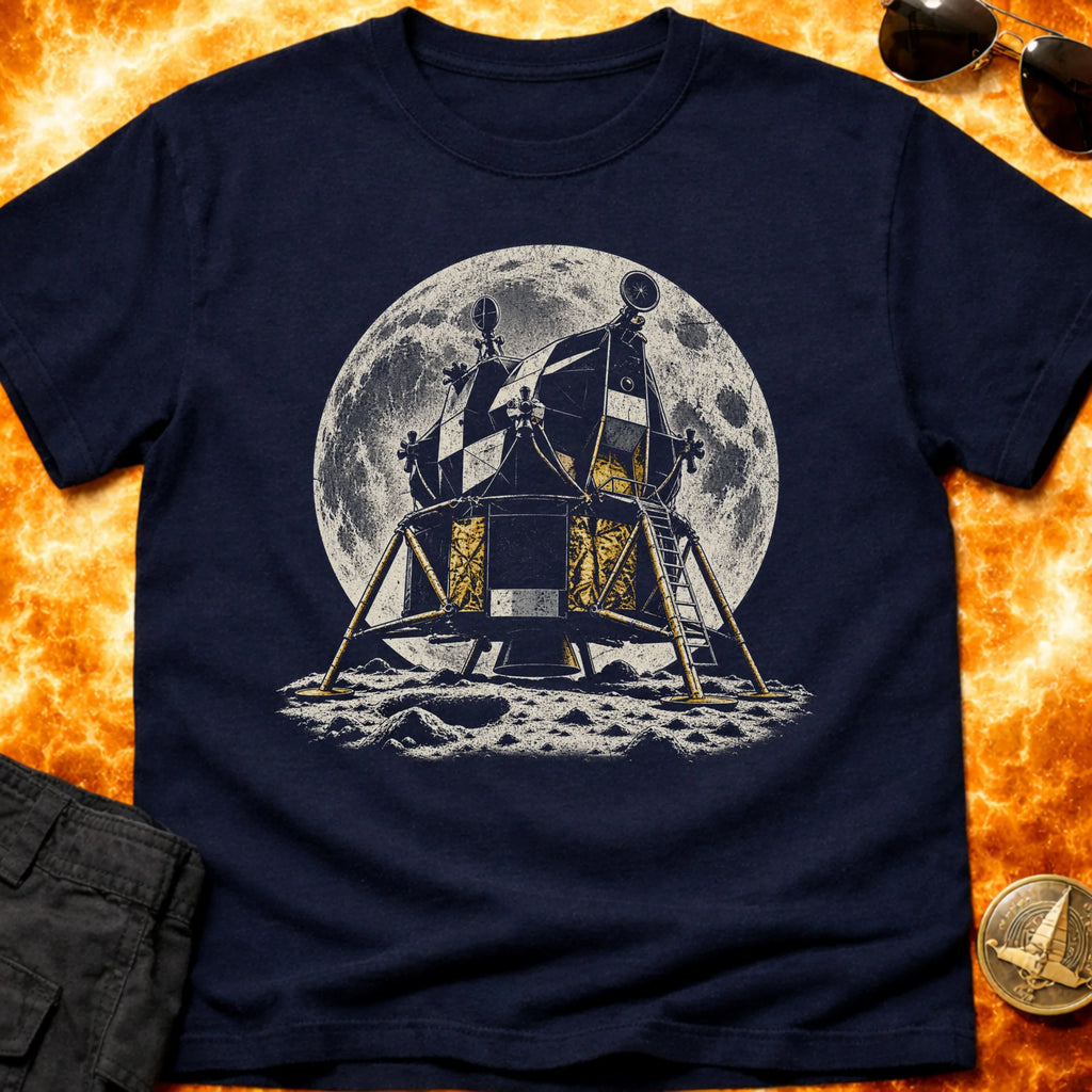 Retro Lander Moon T-Shirt product image 5