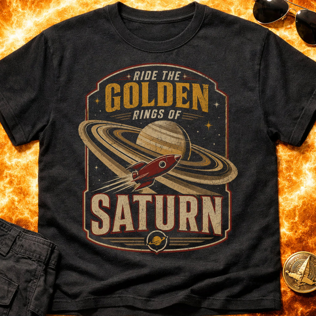 Ride The Golden Rings of Saturn T-Shirt