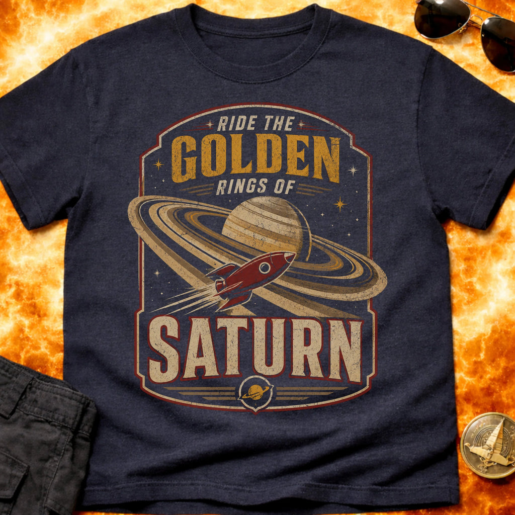 Ride The Golden Rings of Saturn T-Shirt