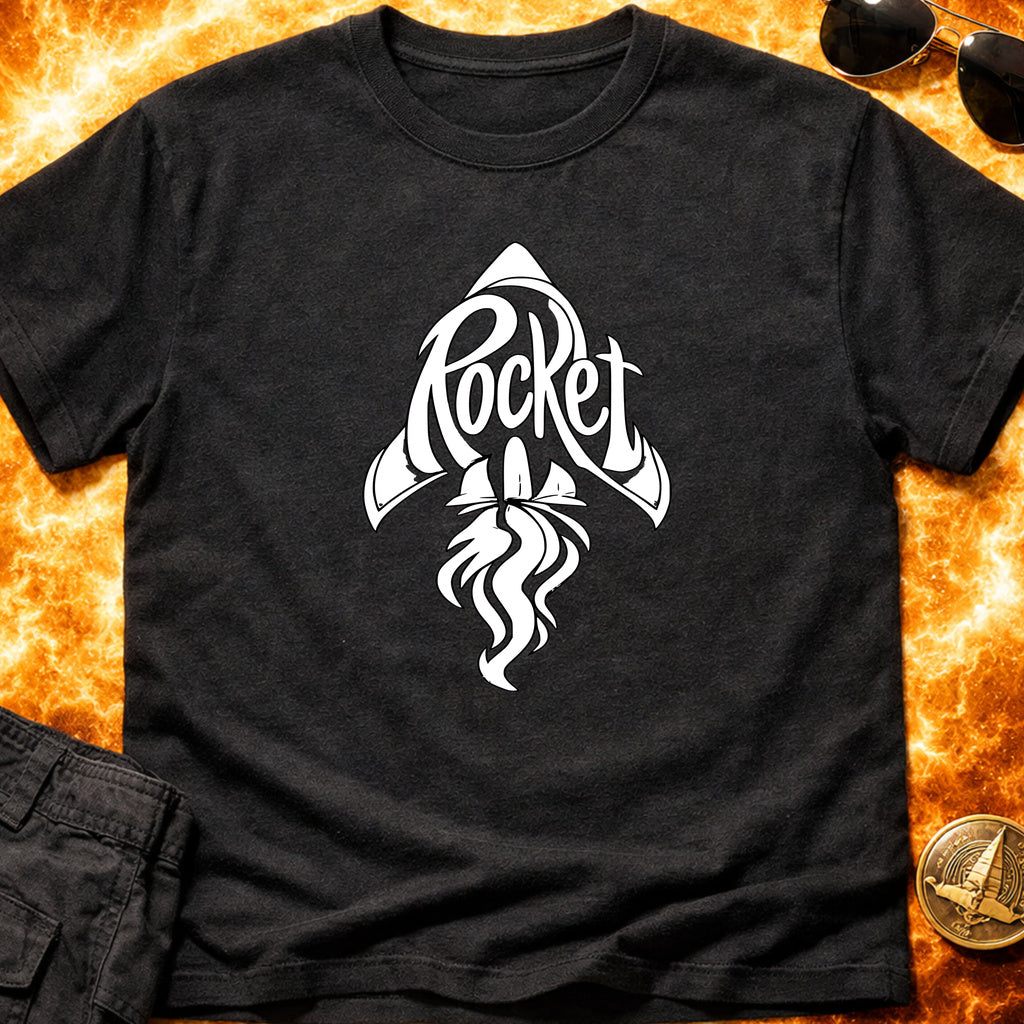 Rocket Typography Graphic T-Shirt product image 2