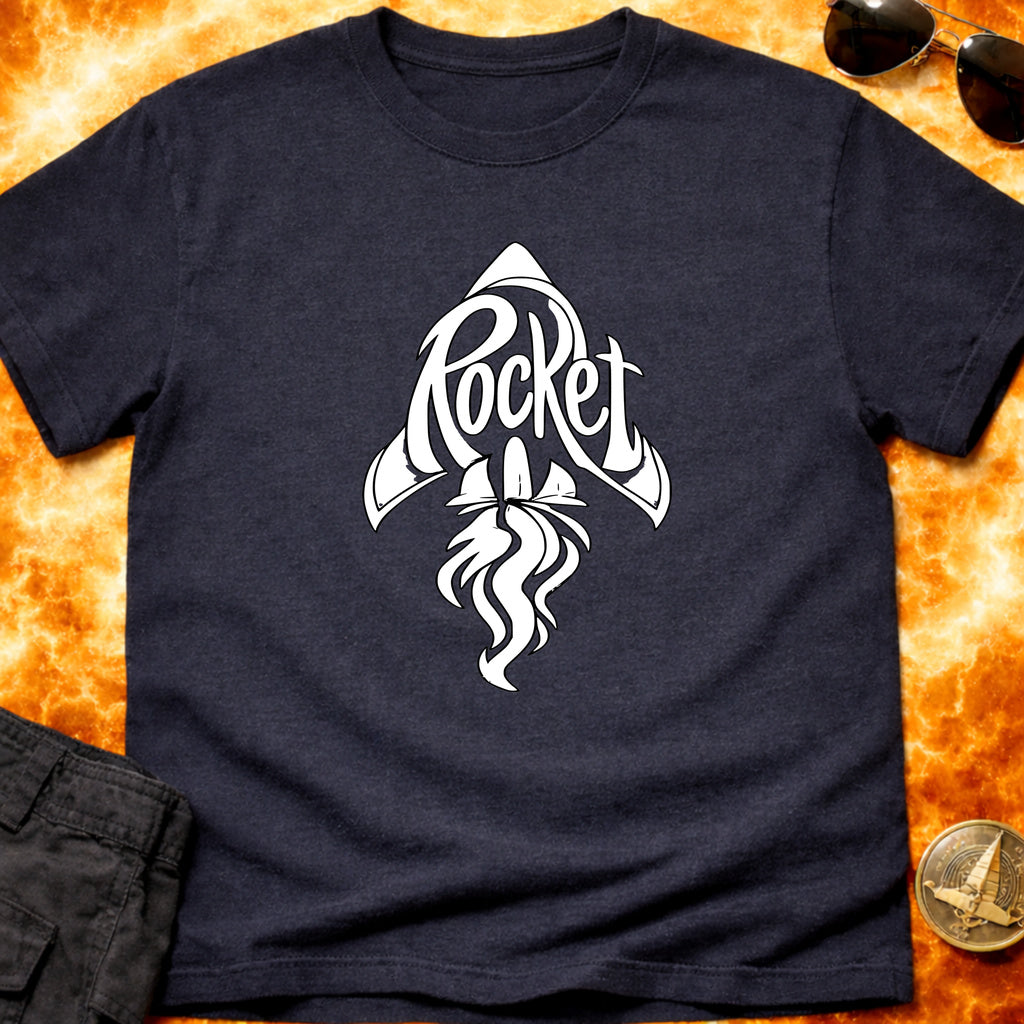 Rocket Typography Graphic T-Shirt product image 3