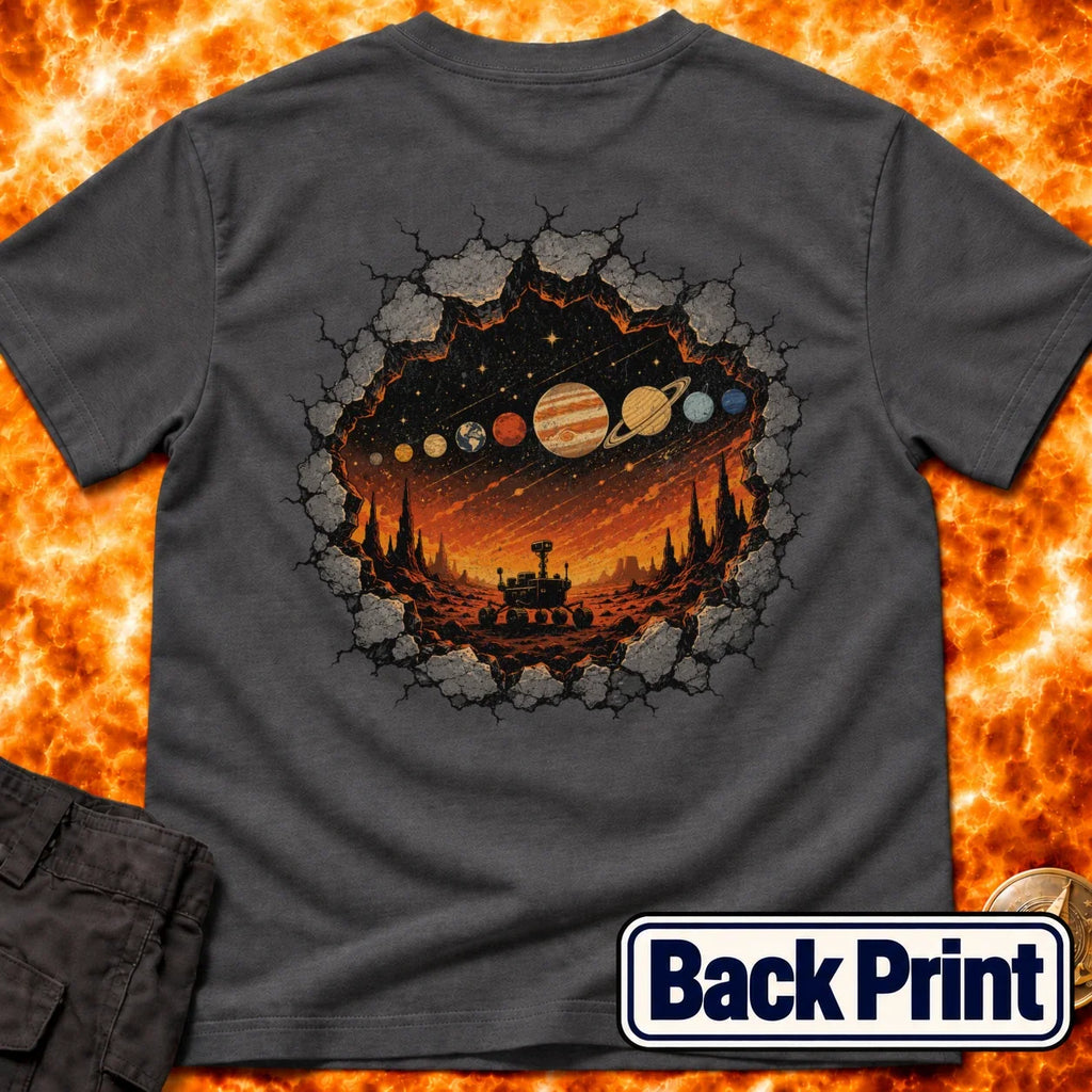 Rover Rock Solar System Back Print T-Shirt product image 4