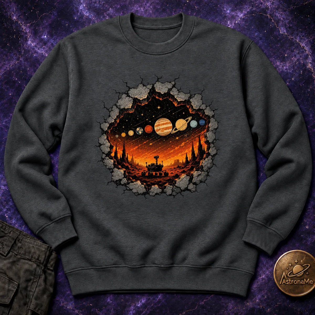 Rover Rock Solar System Crewneck Sweatshirt product image 2