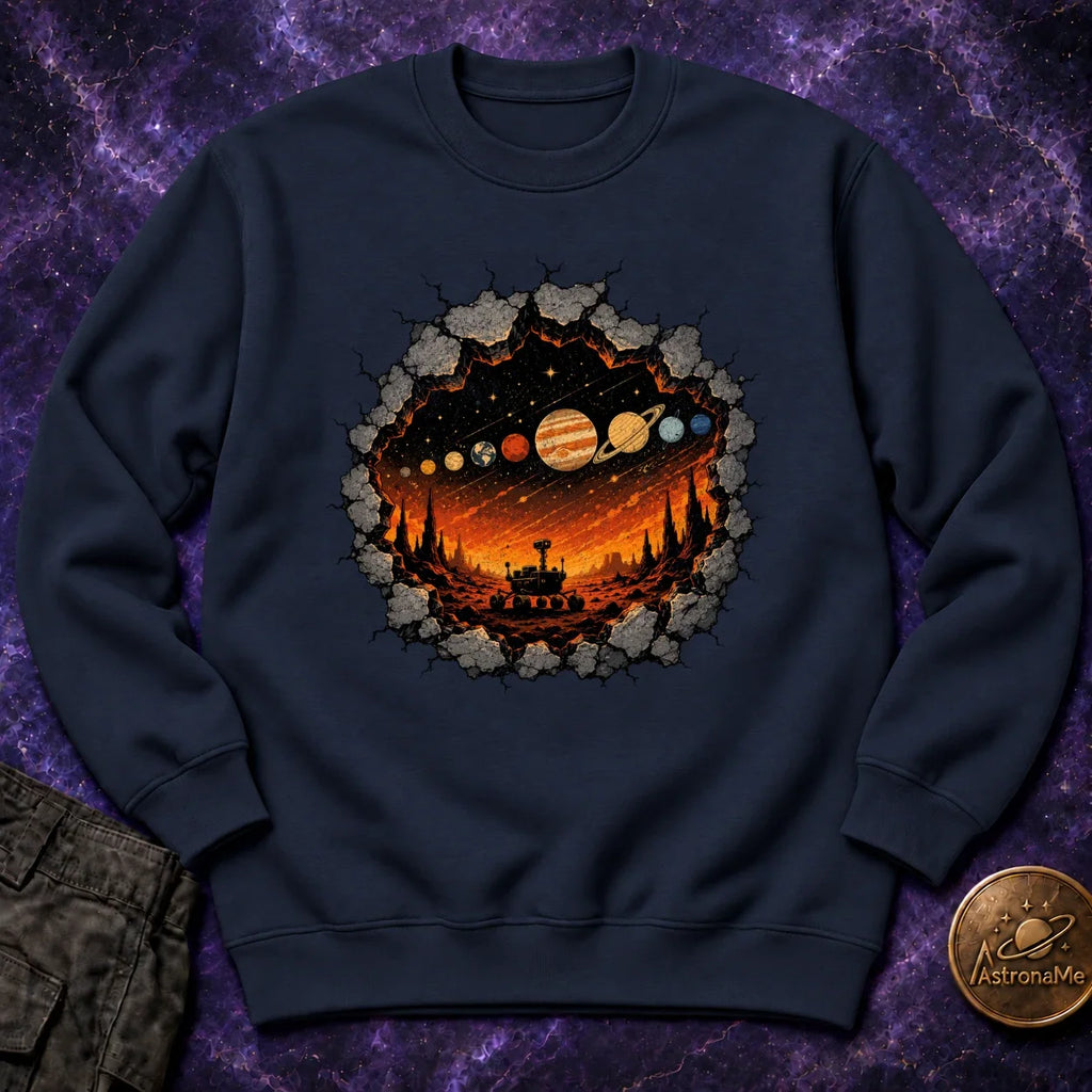 Rover Rock Solar System Crewneck Sweatshirt product image 3