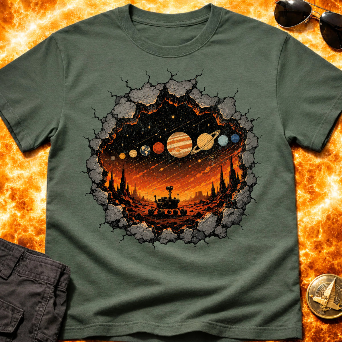 Rover Rock Solar System T-Shirt product image 1