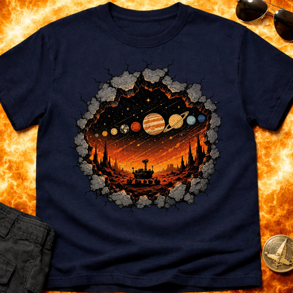 Rover Rock Solar System T-Shirt product image 3